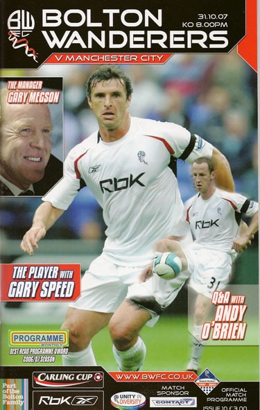 Bolton Wanderers FC v Manchester City FC